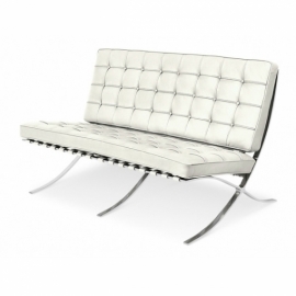 furmod Barcelona Chair Kunstleer 2 plaatsen