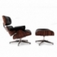 furmod Eames Lounge Chair geïnspireerd kunstleer