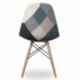 furmod Patchwork Style Chair Blauw