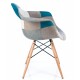 furmod Patchwork Chair XL Style Blauw