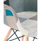 furmod Patchwork Chair XL Style Blauw