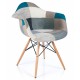 furmod Patchwork Chair XL Style Blauw
