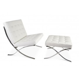 furmod Silla Barcelona Chair HQ con Ottoman