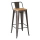 Hocker Bistro LB Wood Antique Icon Möbel