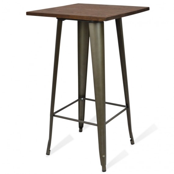 Alta Industrial Mesa Bistro Dark Legs Antique