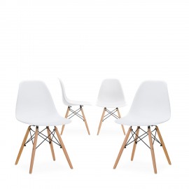Set van 4 stoelen Lemans Wood "New Edition"