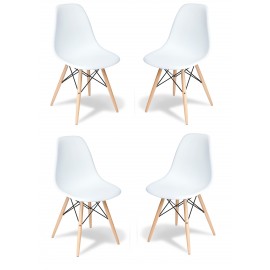 Pak 4 James Wood New Edition-stoelen in