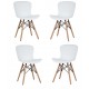 Pack de 4 Sillas Tower Wood New Edition