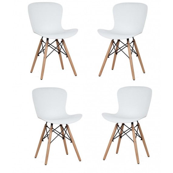 Pack de 4 Sillas Tower Wood New Edition