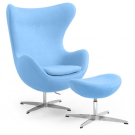 furmod Silla Egg Chair con Reposapies