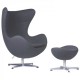 furmod Chair Egg Chair met voetsteun