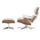 furmod Eames Lounge Chair Inspirado Nogal