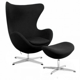 furmod Chair Egg Chair met voetsteun