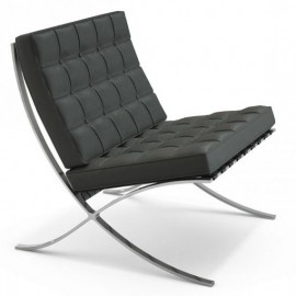 Barcelona halfleren stoel