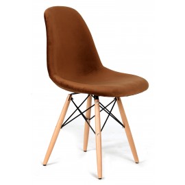 James Velvet bruine stoel