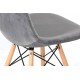 Silla James Velvet Grey