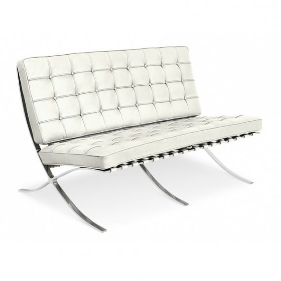 furmod Barcelona Half-lederen stoel 2 plaatsen