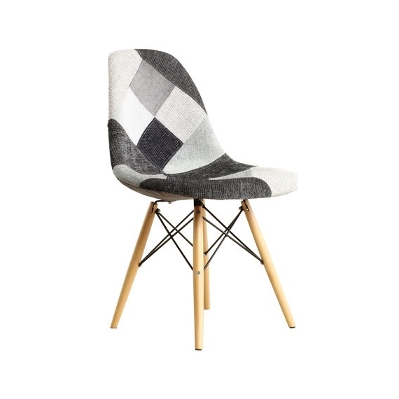 Stuhl Patchwork Grau